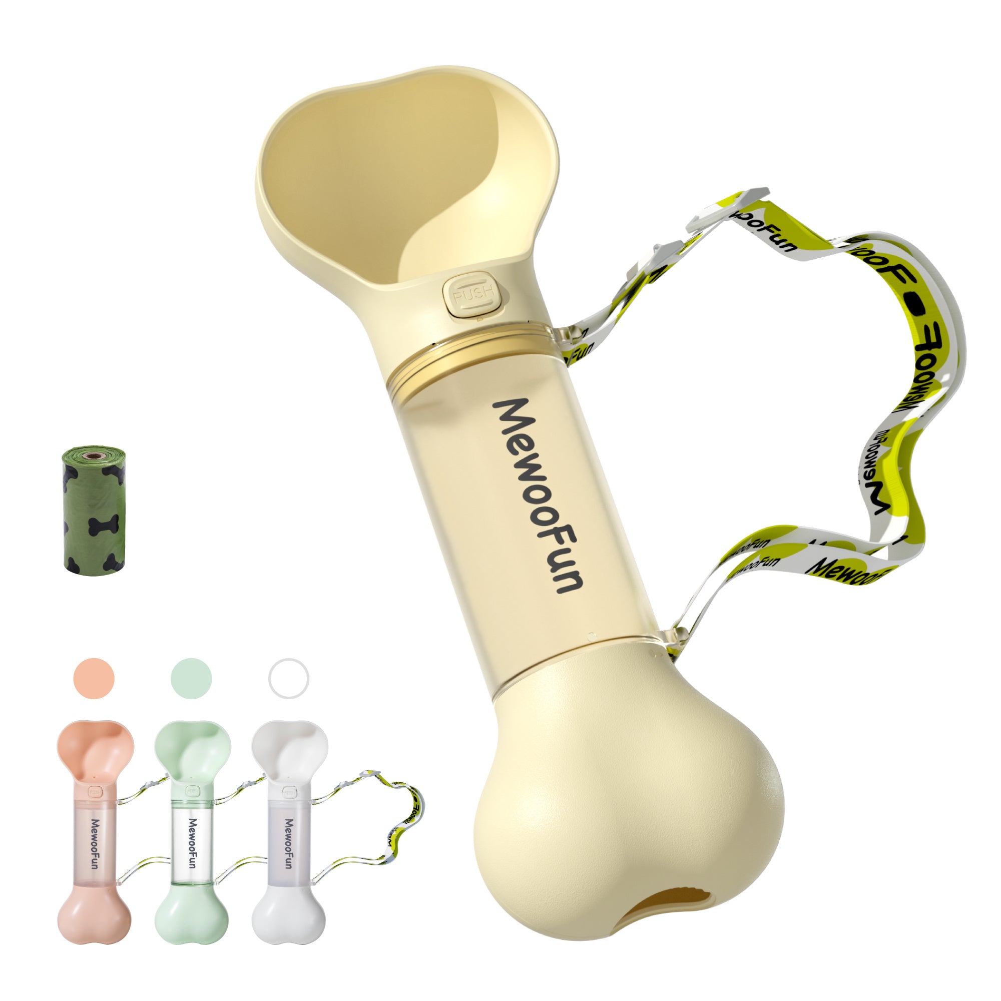 2-in-1 Tragbare Futter- und Wasserflasche
